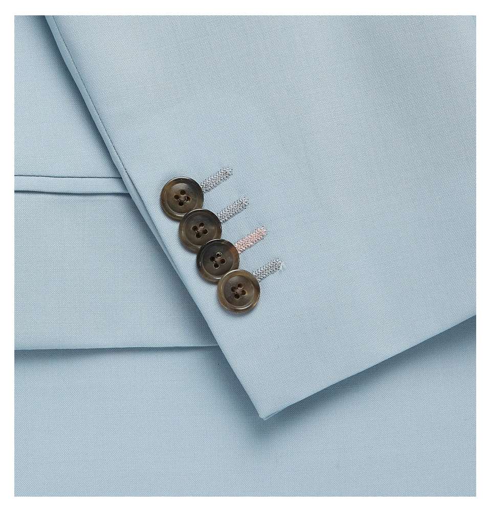 Light-Blue Soho Slim-Fit Wool and Mohair-Blend Jacket