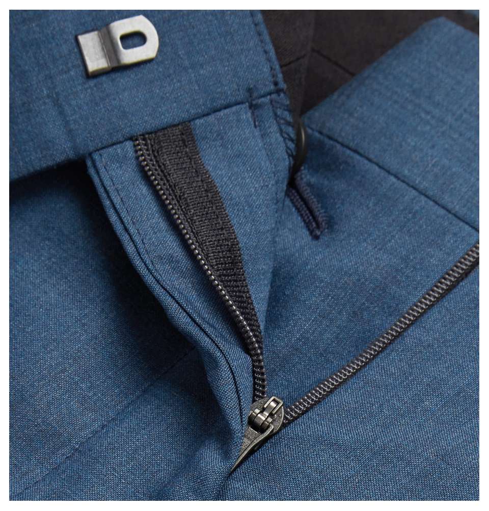 Navy Hyde Slim-Fit Super 130s Virgin Wool Trousers