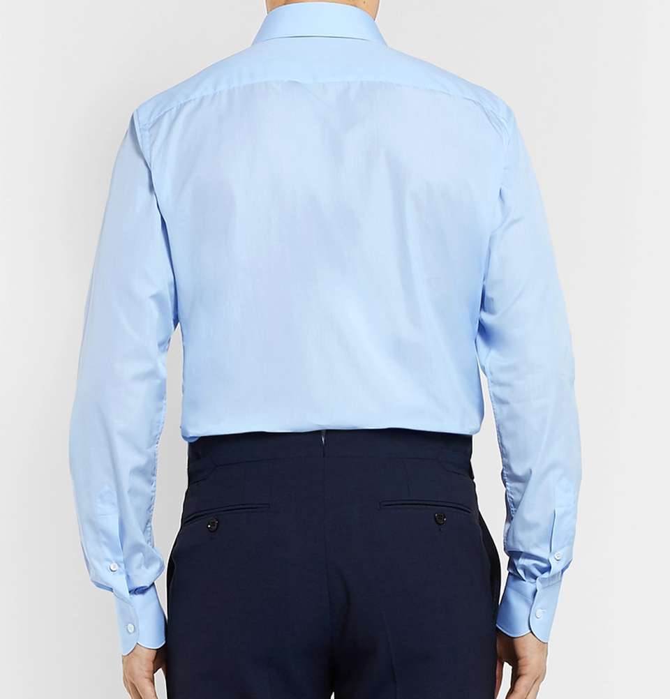 Light-Blue Cotton-Poplin Shirt