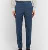 Navy Hyde Slim-Fit Super 130s Virgin Wool Trousers