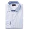 Slim-Fit Blue Pinstriped Cotton-Poplin Shirt