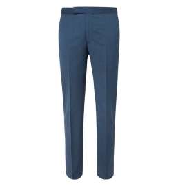 Navy Hyde Slim-Fit Super 130s Virgin Wool Trousers